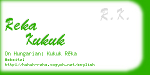 reka kukuk business card
